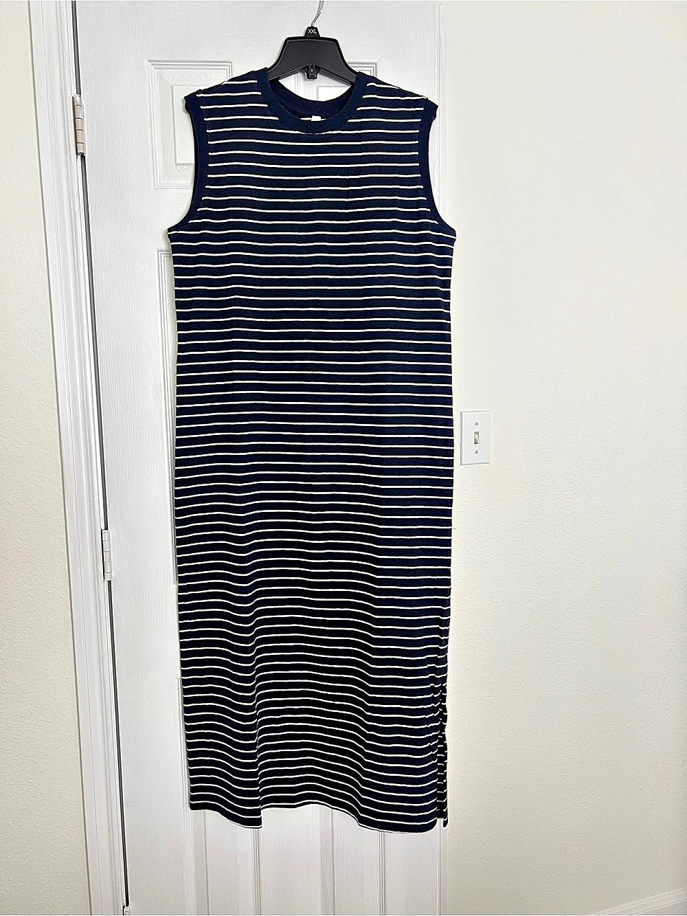 pact Striped Maxi Dress in Blue & White Size New, never worn - Picture 2 of 5